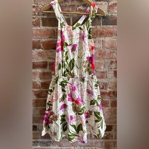 Gap Twist-Back Mini Dress Floral XL NWT